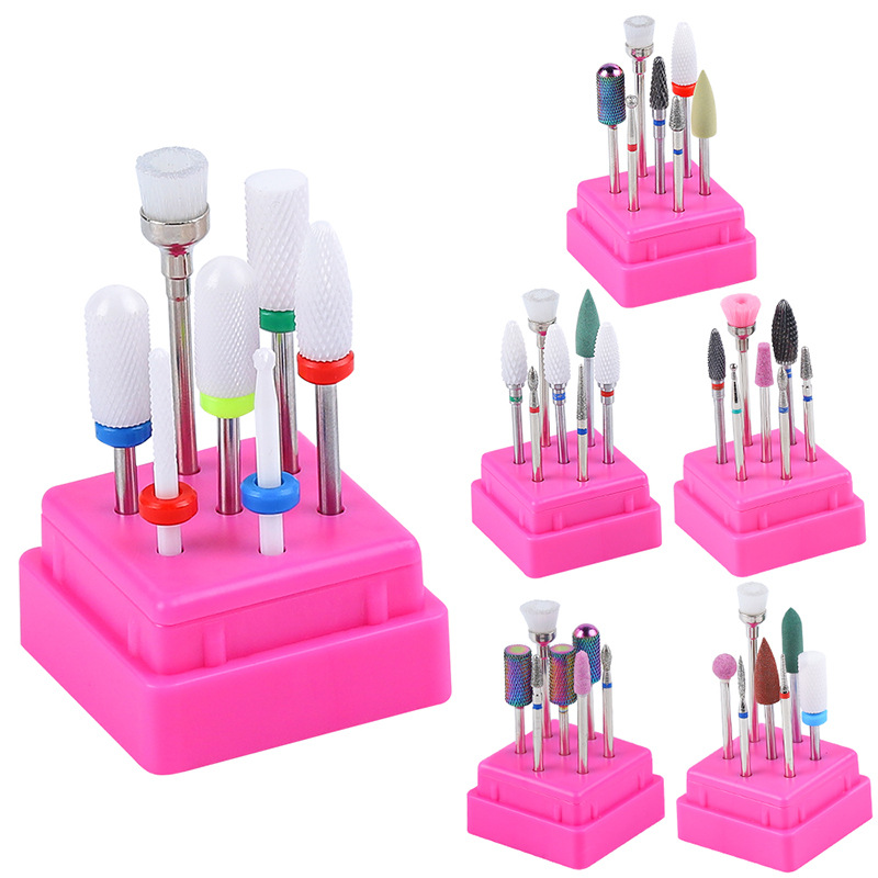 Nail drill bits set